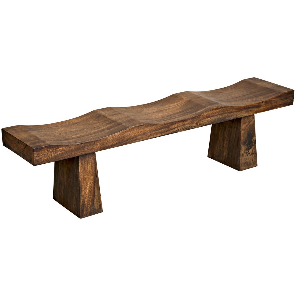 Shibumi Bench, Munggur Wood by NOIR