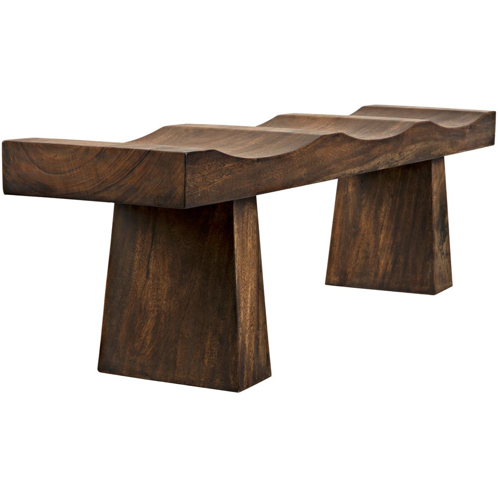 Shibumi Bench, Munggur Wood by NOIR