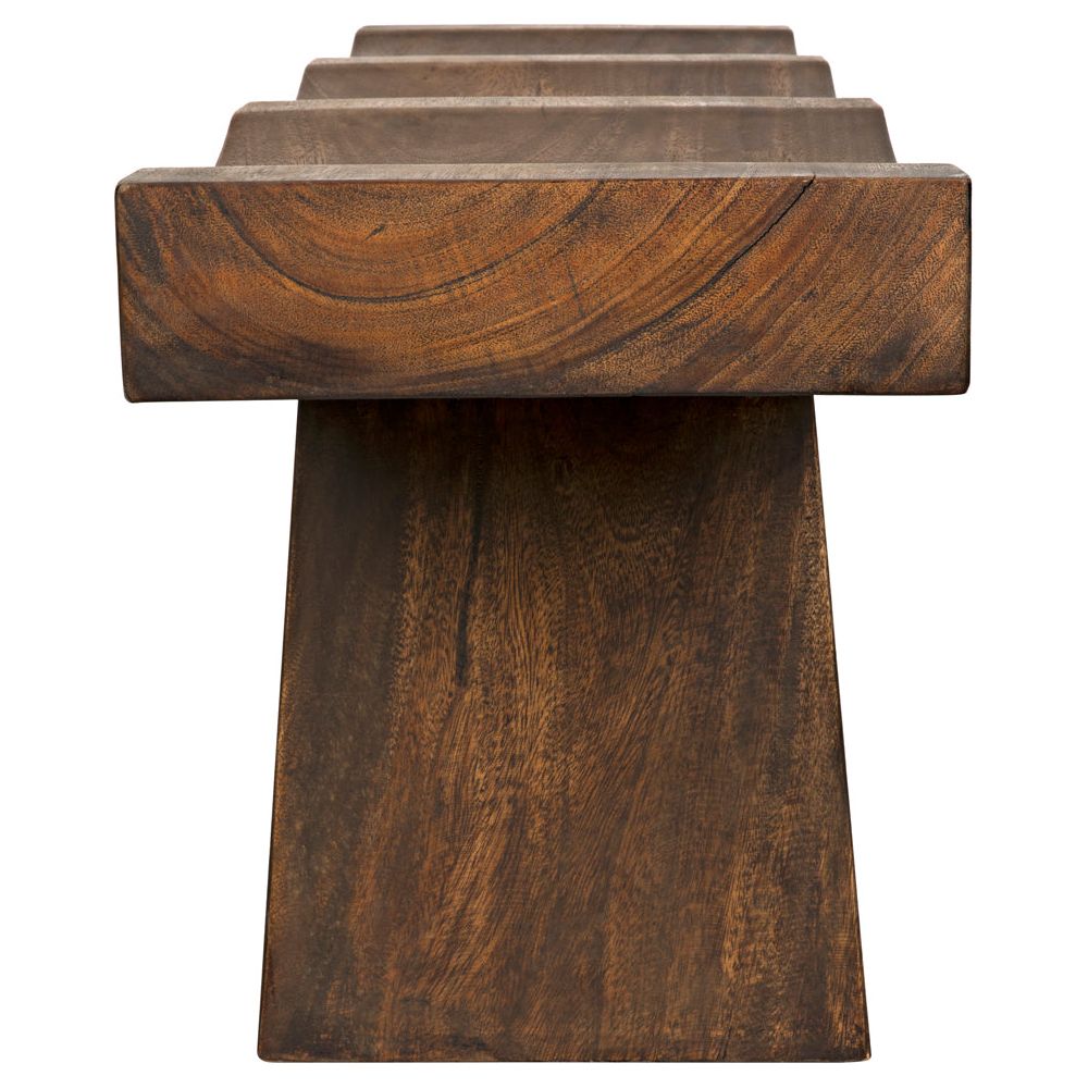 Shibumi Bench, Munggur Wood by NOIR