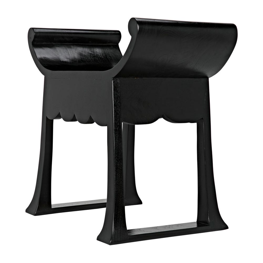 Wey Stool, Charcoal Black by NOIR