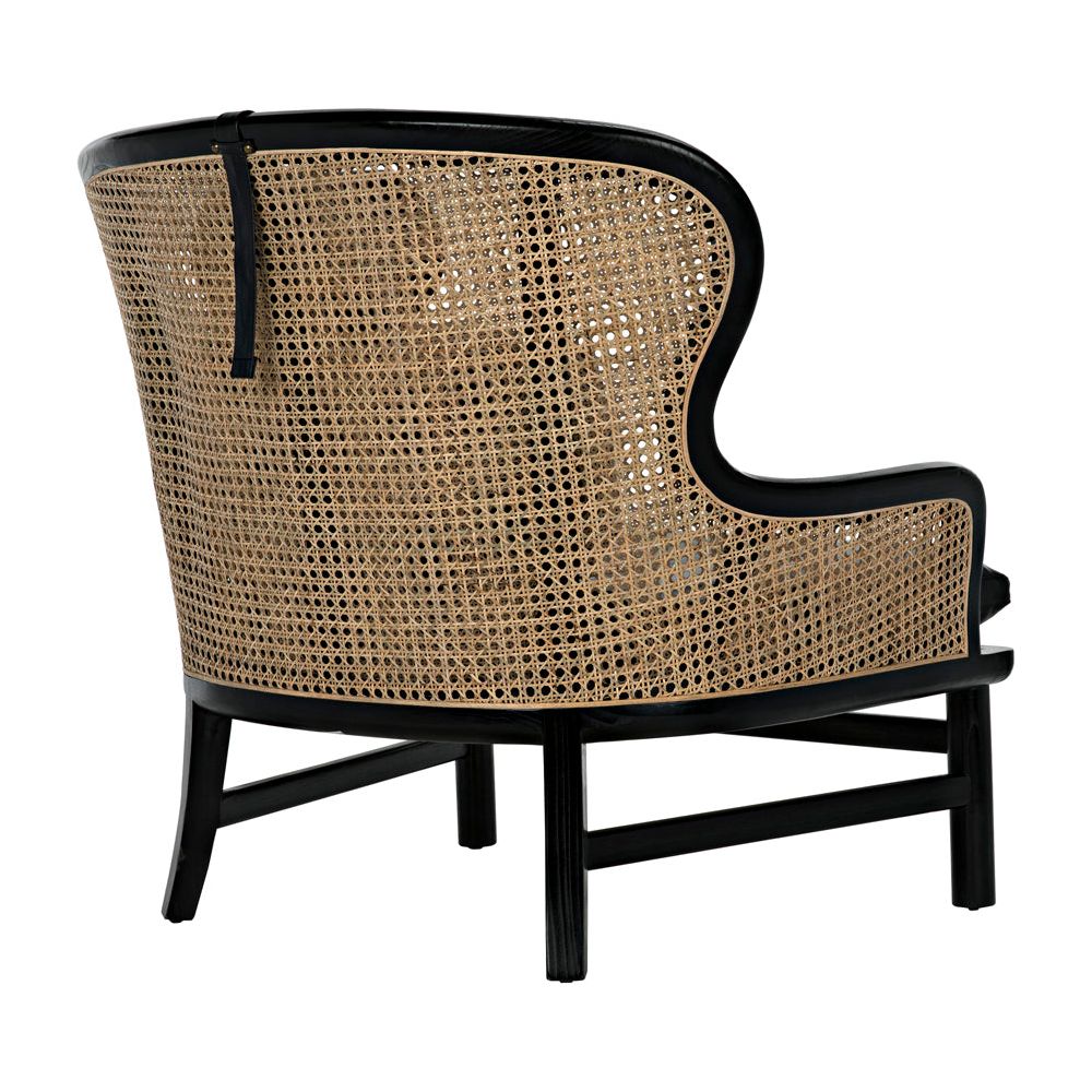 Marabu Chair, Charcoal Black with Leather by NOIR