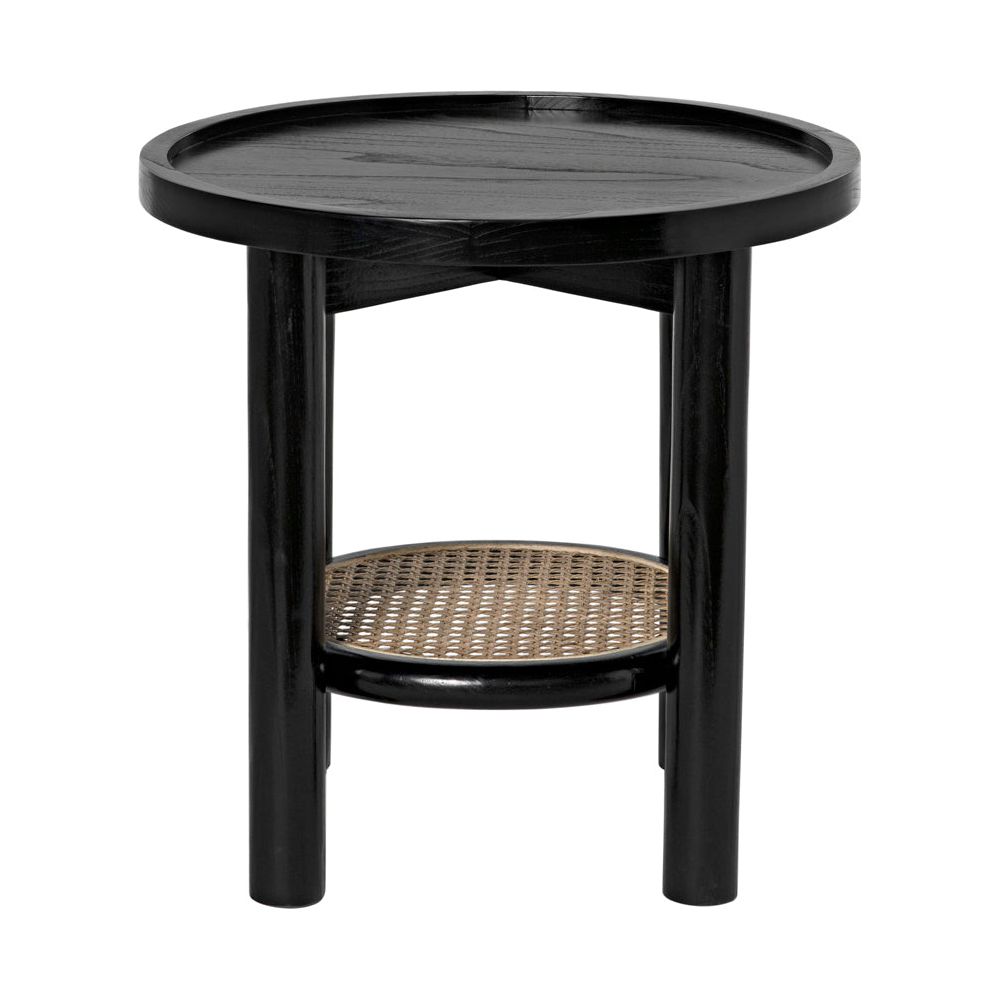 Hide Away Side Table, Charcoal Black by NOIR