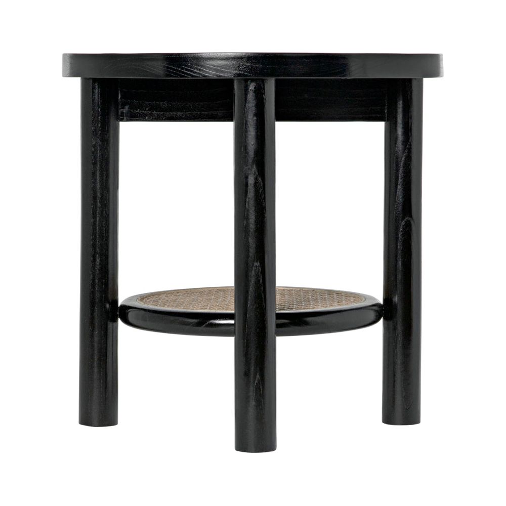 Hide Away Side Table, Charcoal Black by NOIR