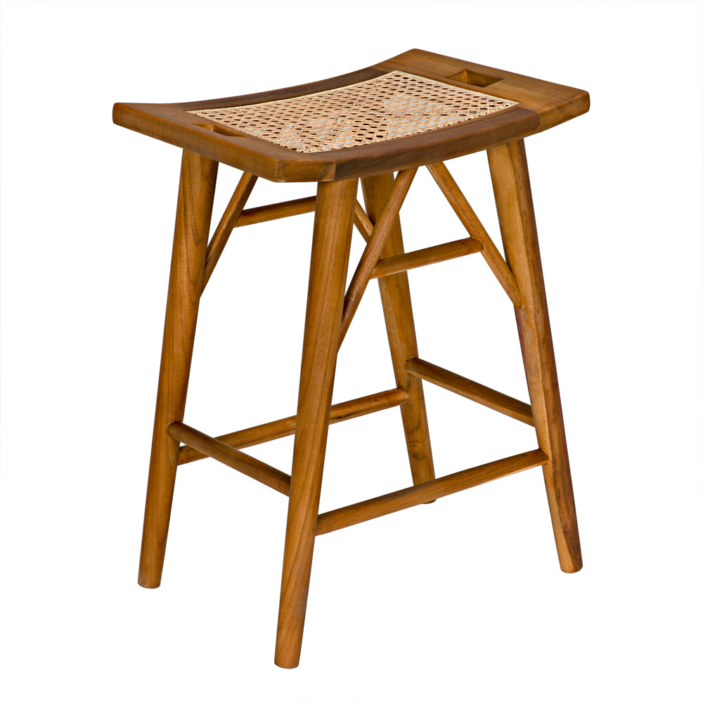 Murphy Counter Stool, Teak by NOIR