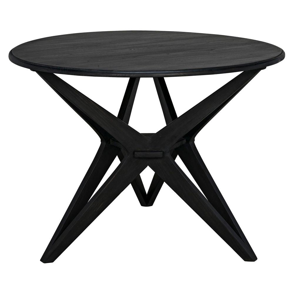Victor Dining Table, Charcoal Black by NOIR