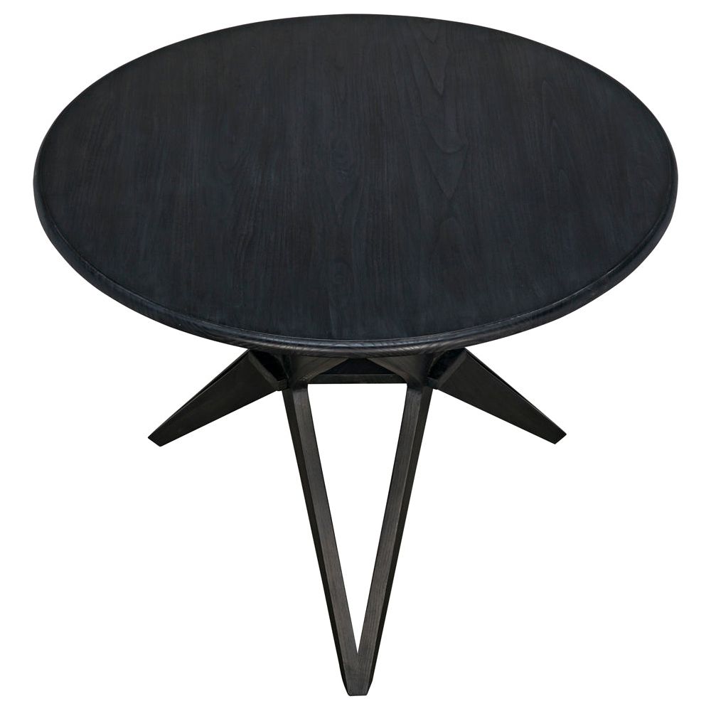 Victor Dining Table, Charcoal Black by NOIR