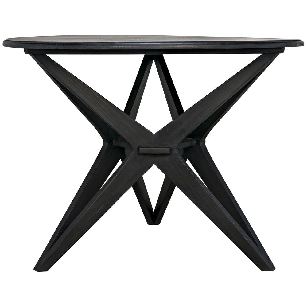 Victor Dining Table, Charcoal Black by NOIR