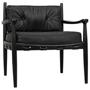 Fogel Lounge Chair, Charcoal Black by NOIR