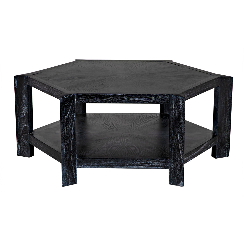 Yuhuda Coffee Table, Cinder Black by NOIR