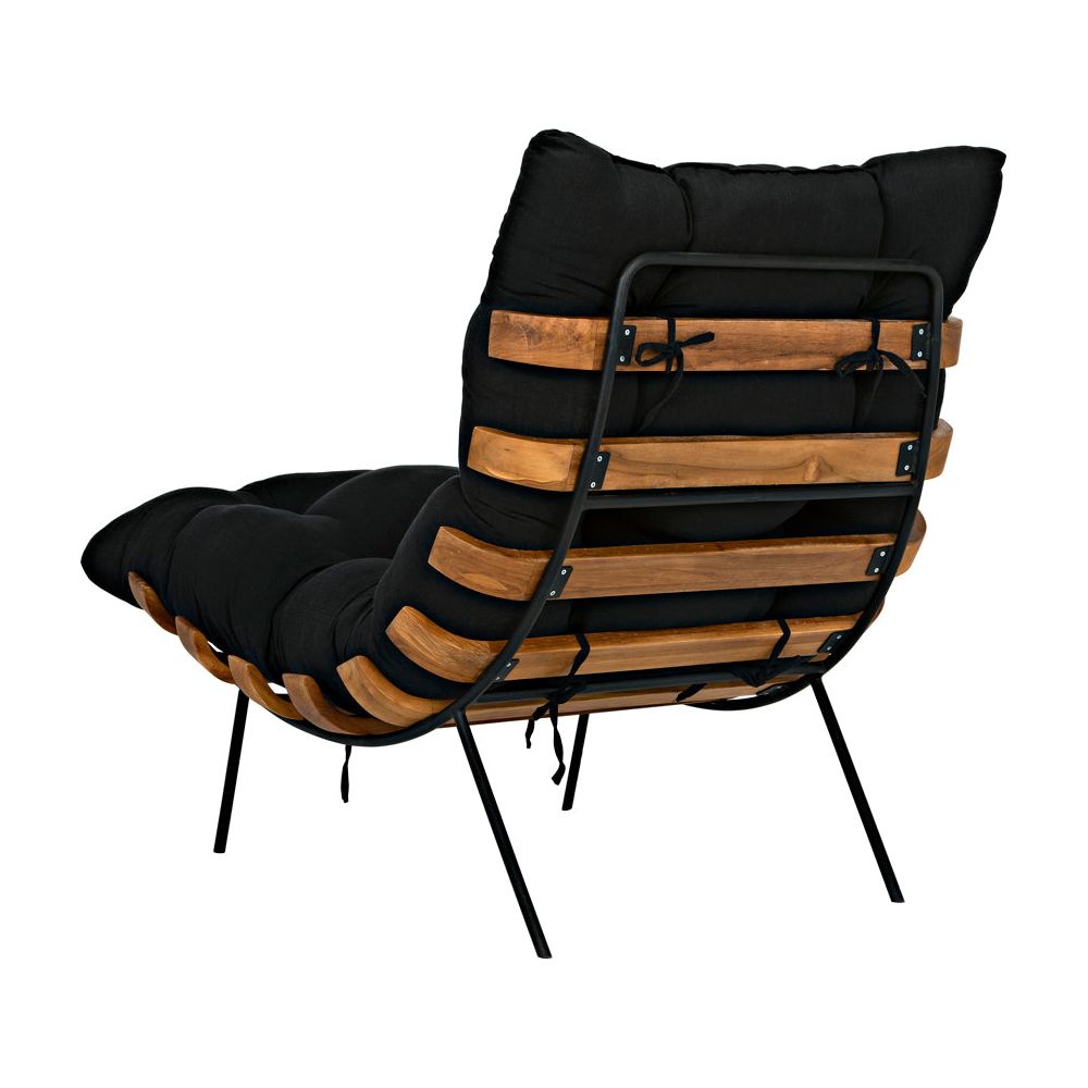 Hanzo Chair with Iron Legs, Teak by NOIR