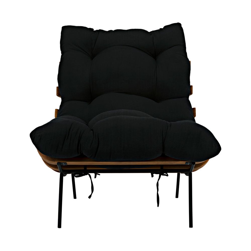 Hanzo Chair with Iron Legs, Teak by NOIR