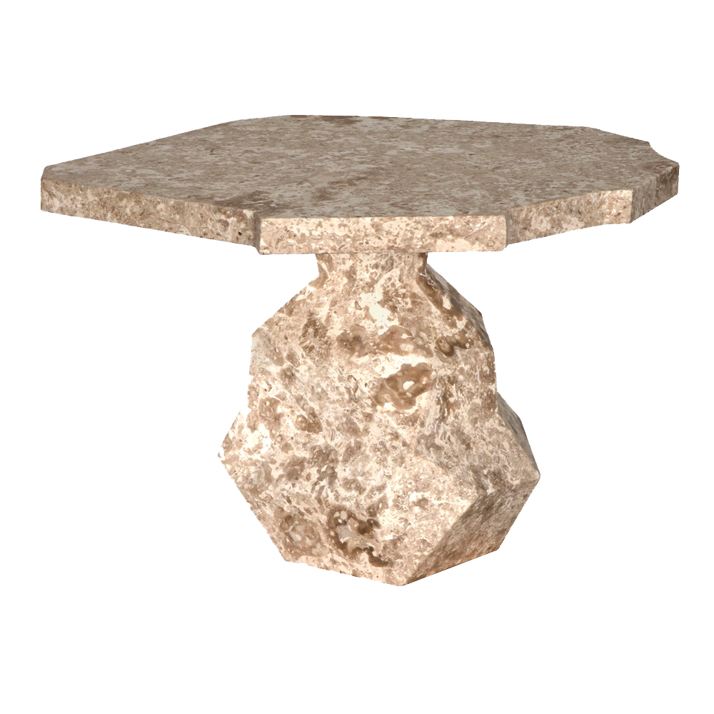 Rind Table, White Marble by NOIR
