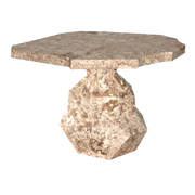 Rind Table, White Marble by NOIR