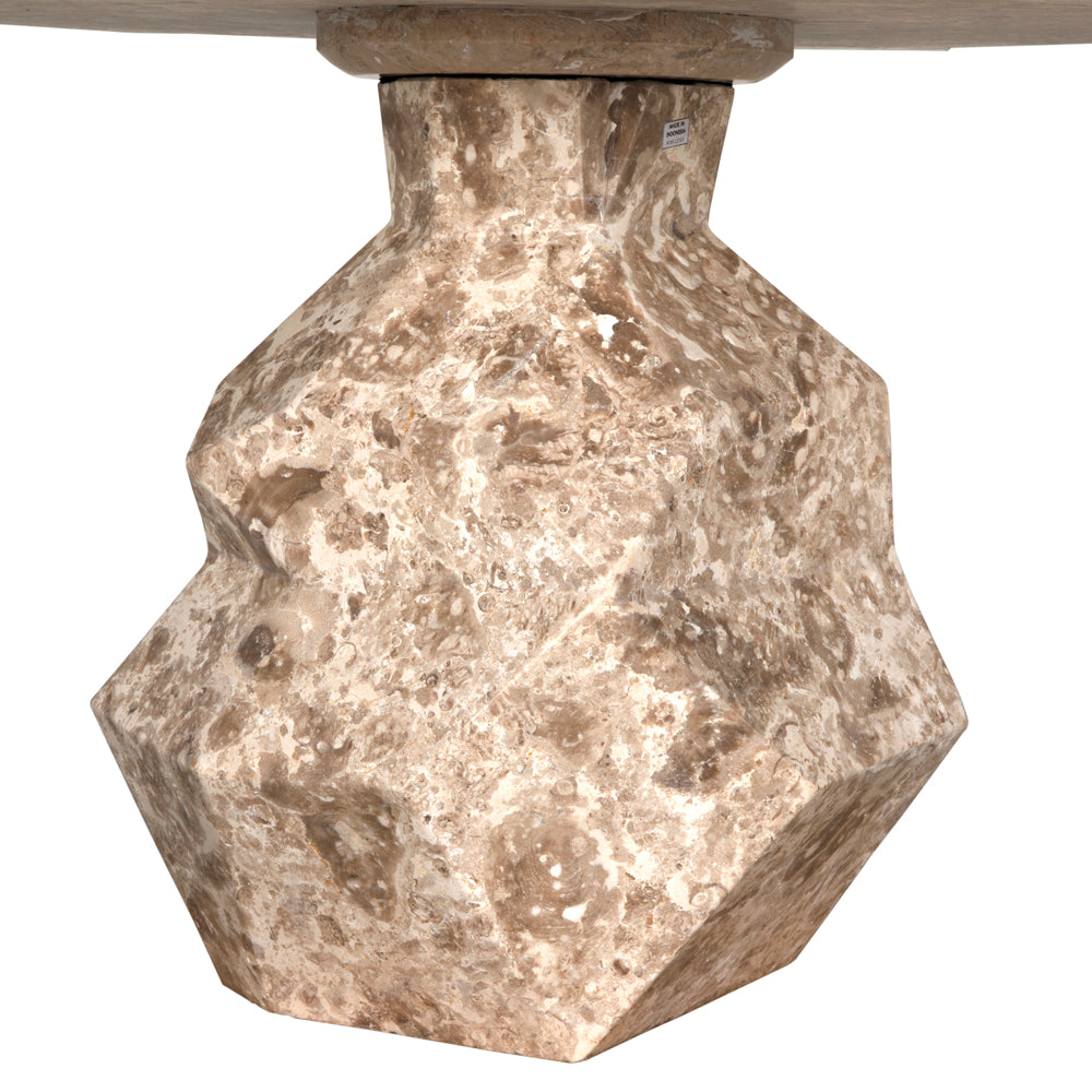 Rind Table, White Marble by NOIR