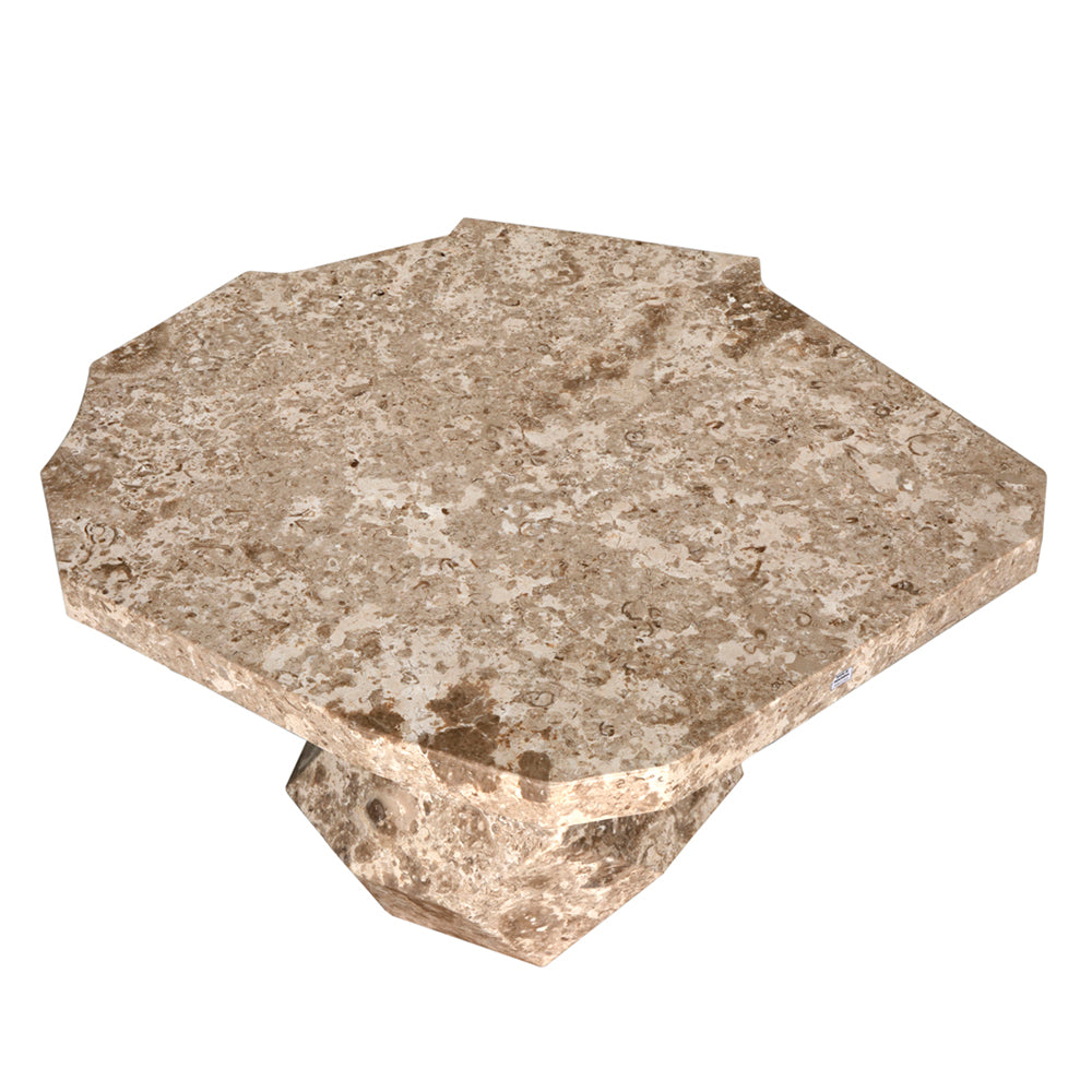 Rind Table, White Marble by NOIR