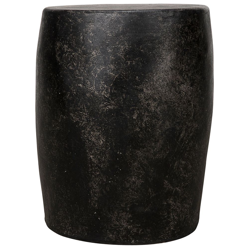Head Side Table, Black Fiber Cement by NOIR