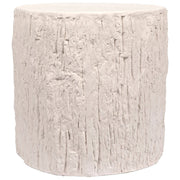Trunk Side Table, White Fiber Cement by NOIR