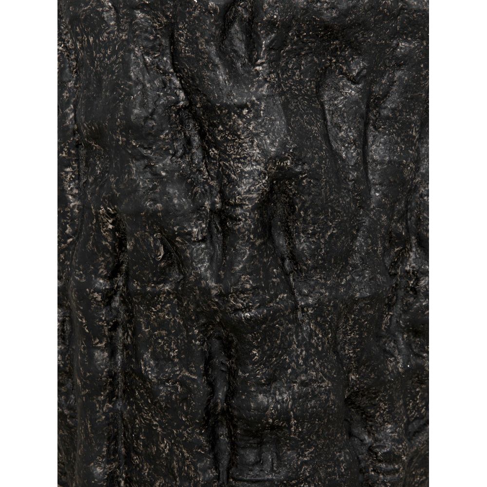 Damono Stool/Side Table, Black Fiber Cement by NOIR