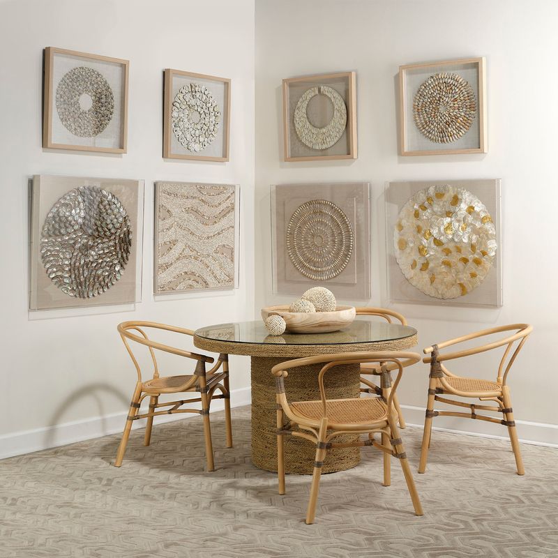 Riviera Framed Wall Art, Beige Simnia Shell by Jamie Young