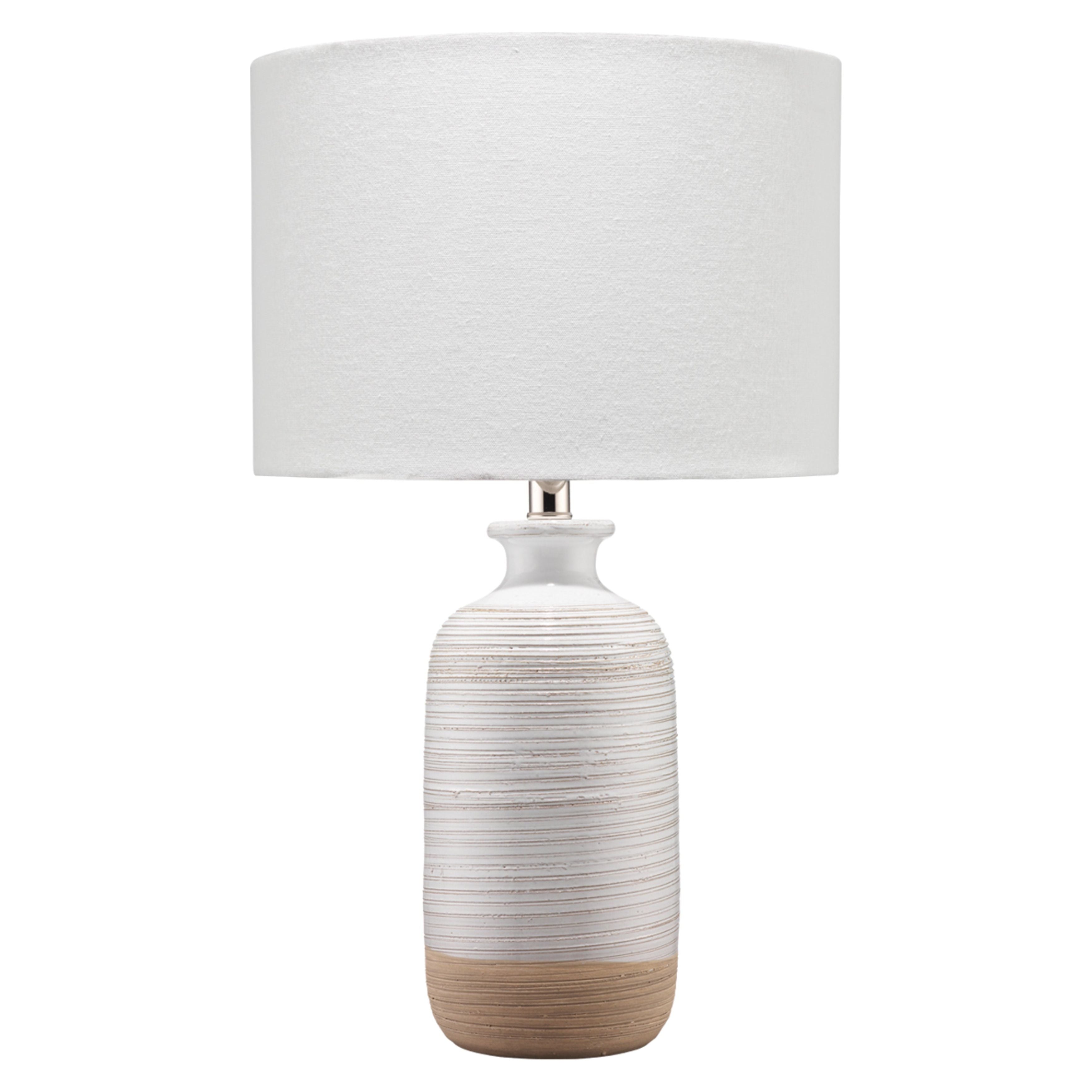 Ashwell Ceramic Table Lamp, White by Jamie Young