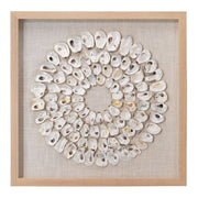 Maldives Framed Wall Art, White Abalone Shells by Jamie Young