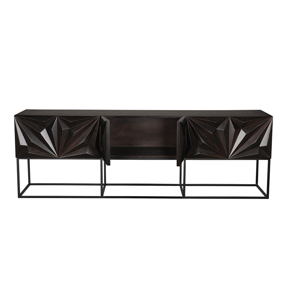 Zurich Console in Ebony, XL by NOIR