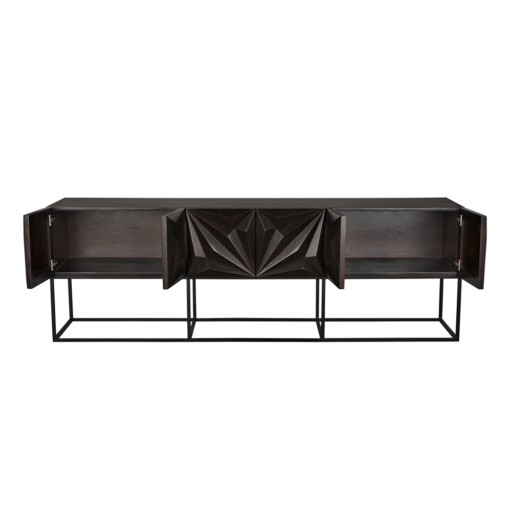 Zurich Console in Ebony, XL by NOIR