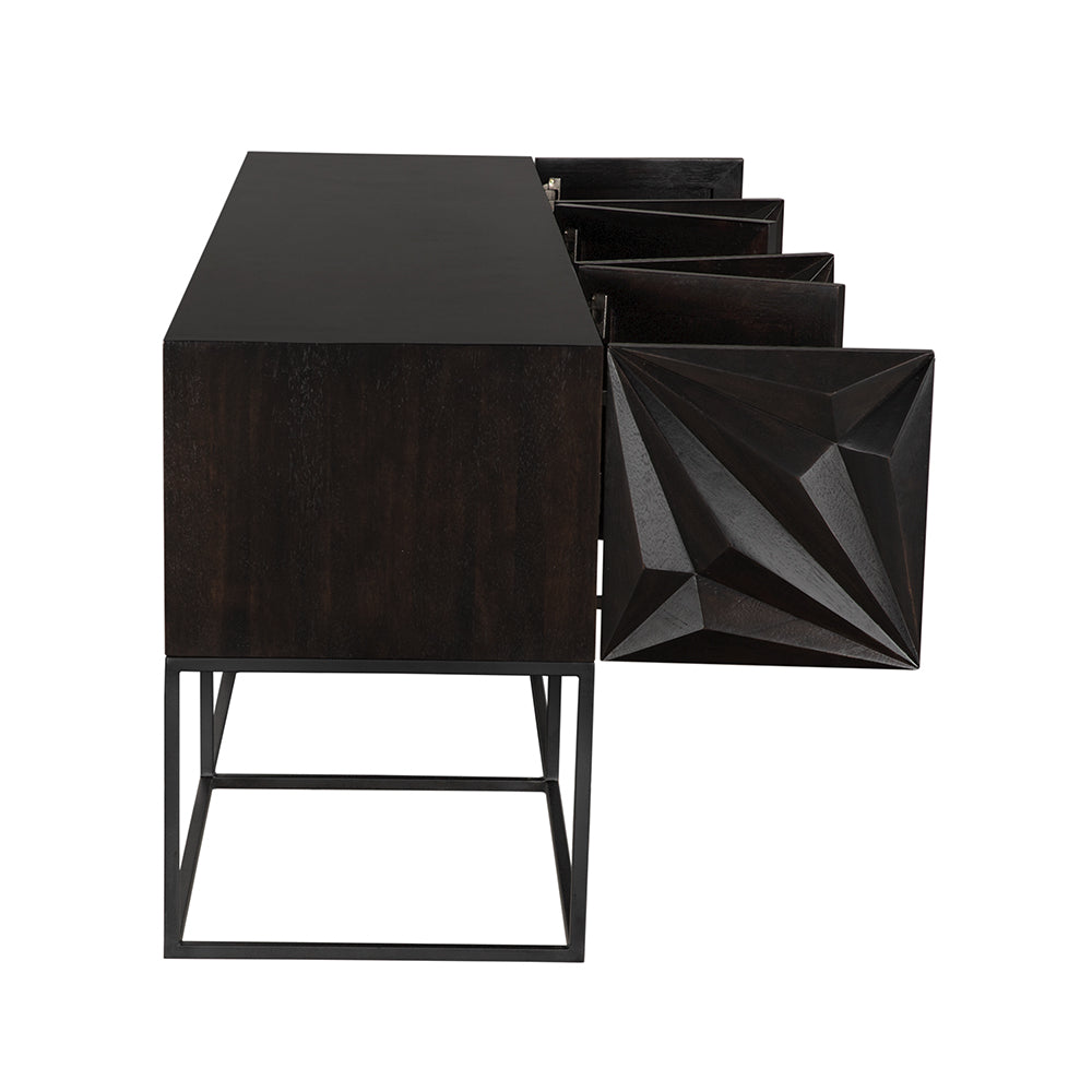 Zurich Console in Ebony, XL by NOIR