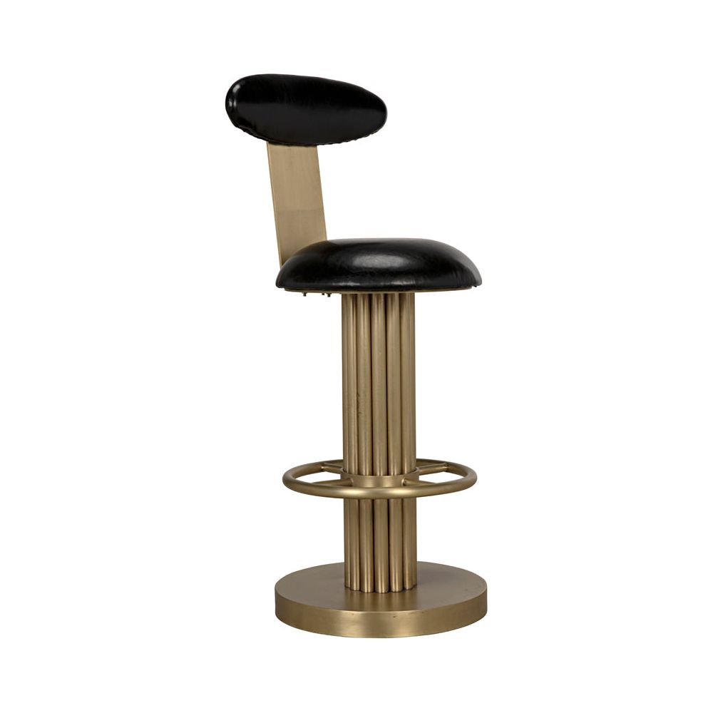 Sedes Counter Stool, Iron with Brass Finish by NOIR