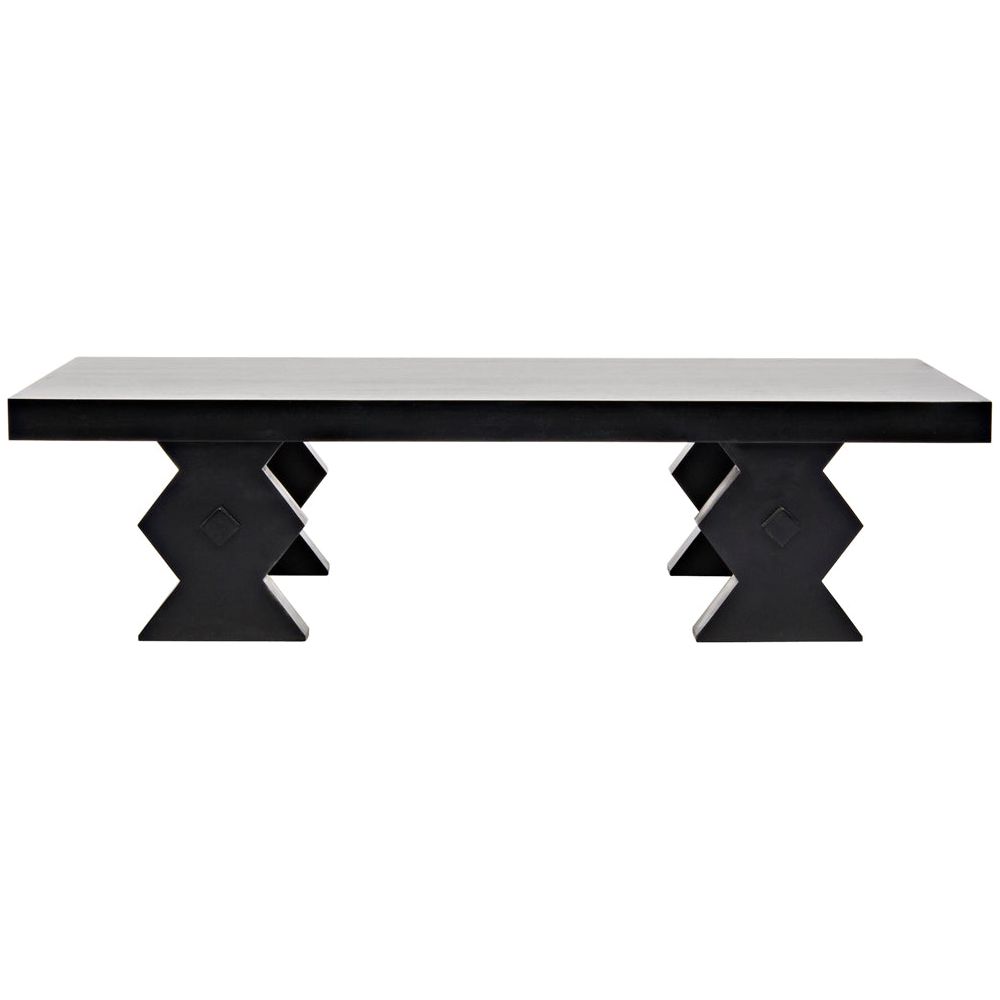 Suzu Coffee Table, Hand Rubbed Black by NOIR