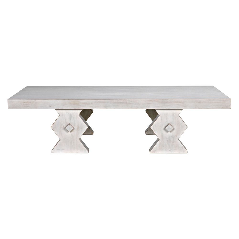 Suzu Coffee Table, White Wash by NOIR