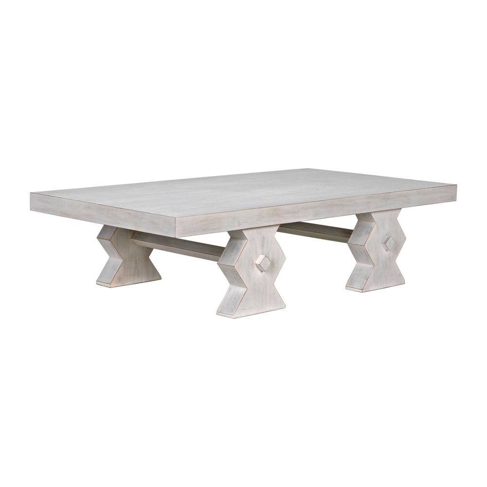 Suzu Coffee Table, White Wash by NOIR