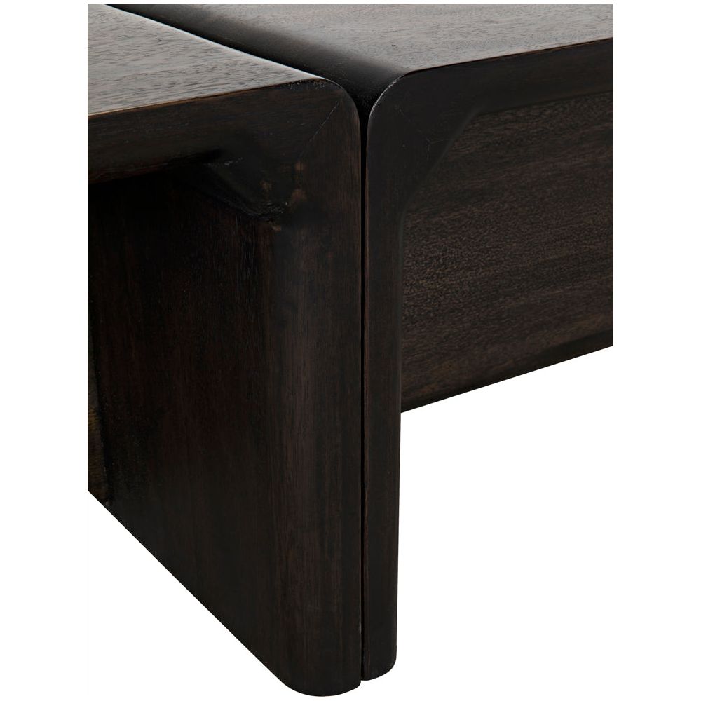 Hagen Coffee Table, Ebony Walnut by NOIR