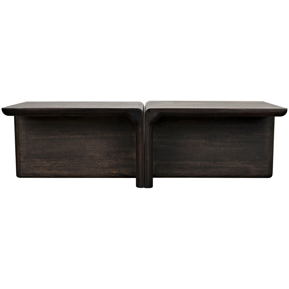 Hagen Coffee Table, Ebony Walnut by NOIR