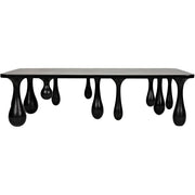 Drop Coffee Table, Hand Rubbed Black by NOIR