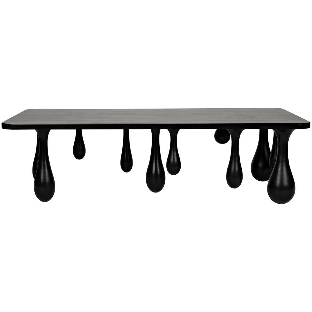 Drop Coffee Table, Hand Rubbed Black by NOIR