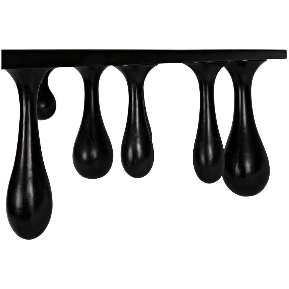 Drop Coffee Table, Hand Rubbed Black by NOIR