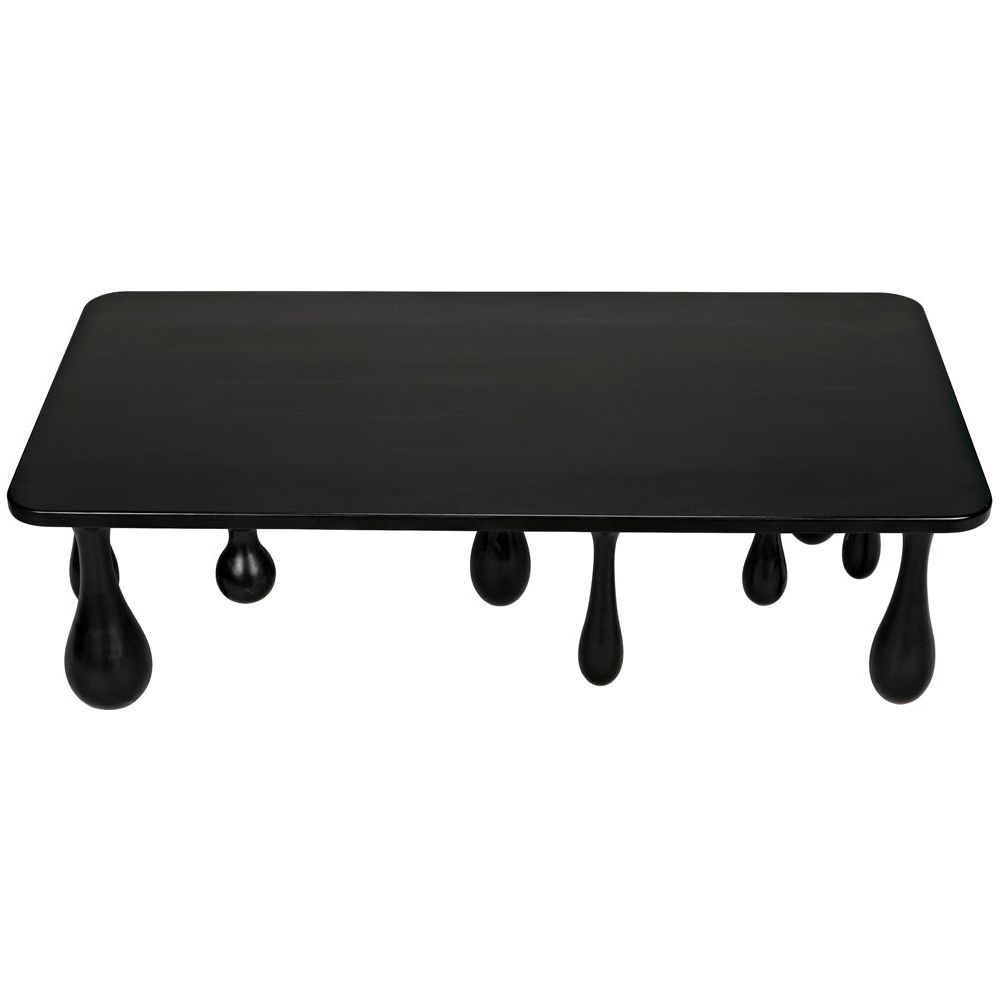 Drop Coffee Table, Hand Rubbed Black by NOIR