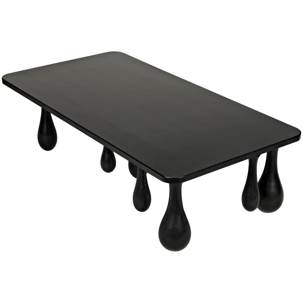 Drop Coffee Table, Hand Rubbed Black by NOIR
