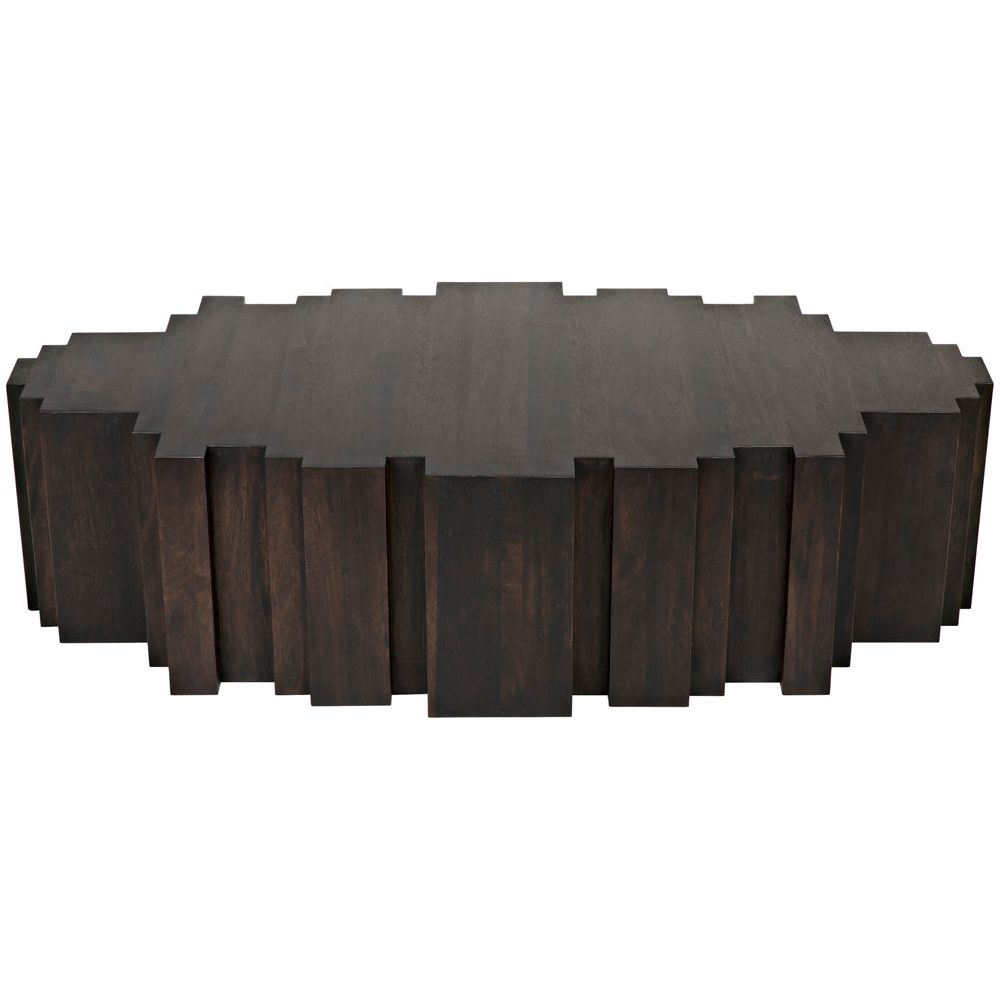 Royce Coffee Table, Ebony Walnut by NOIR