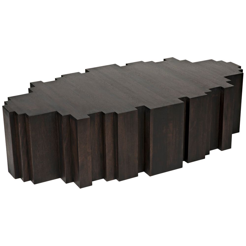 Royce Coffee Table, Ebony Walnut by NOIR