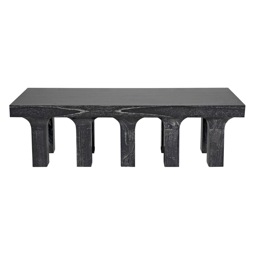 Santos Coffee Table, Cinder Black by NOIR