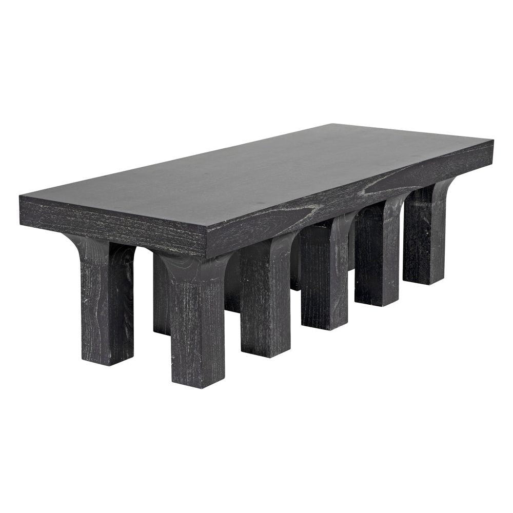 Santos Coffee Table, Cinder Black by NOIR