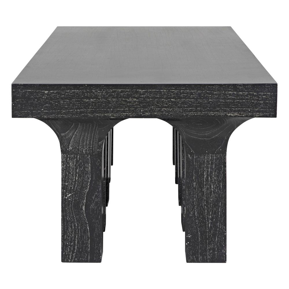 Santos Coffee Table, Cinder Black by NOIR