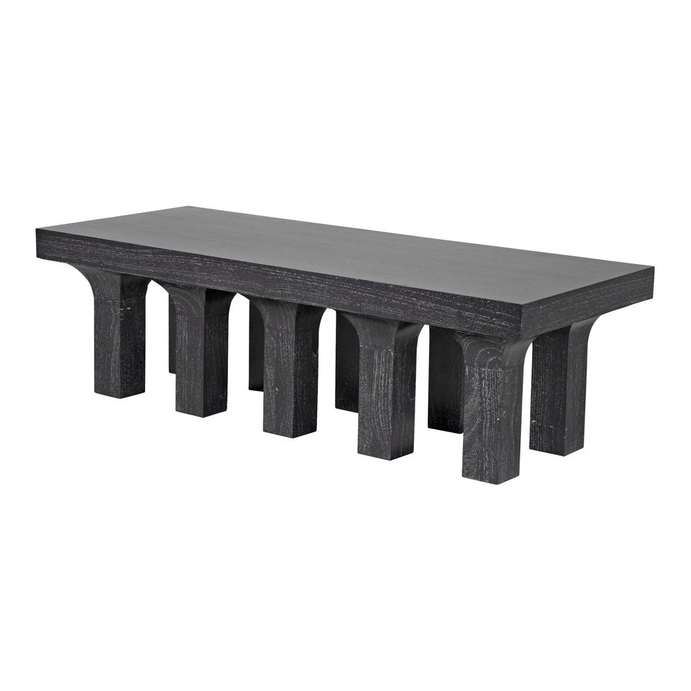 Santos Coffee Table, Cinder Black by NOIR