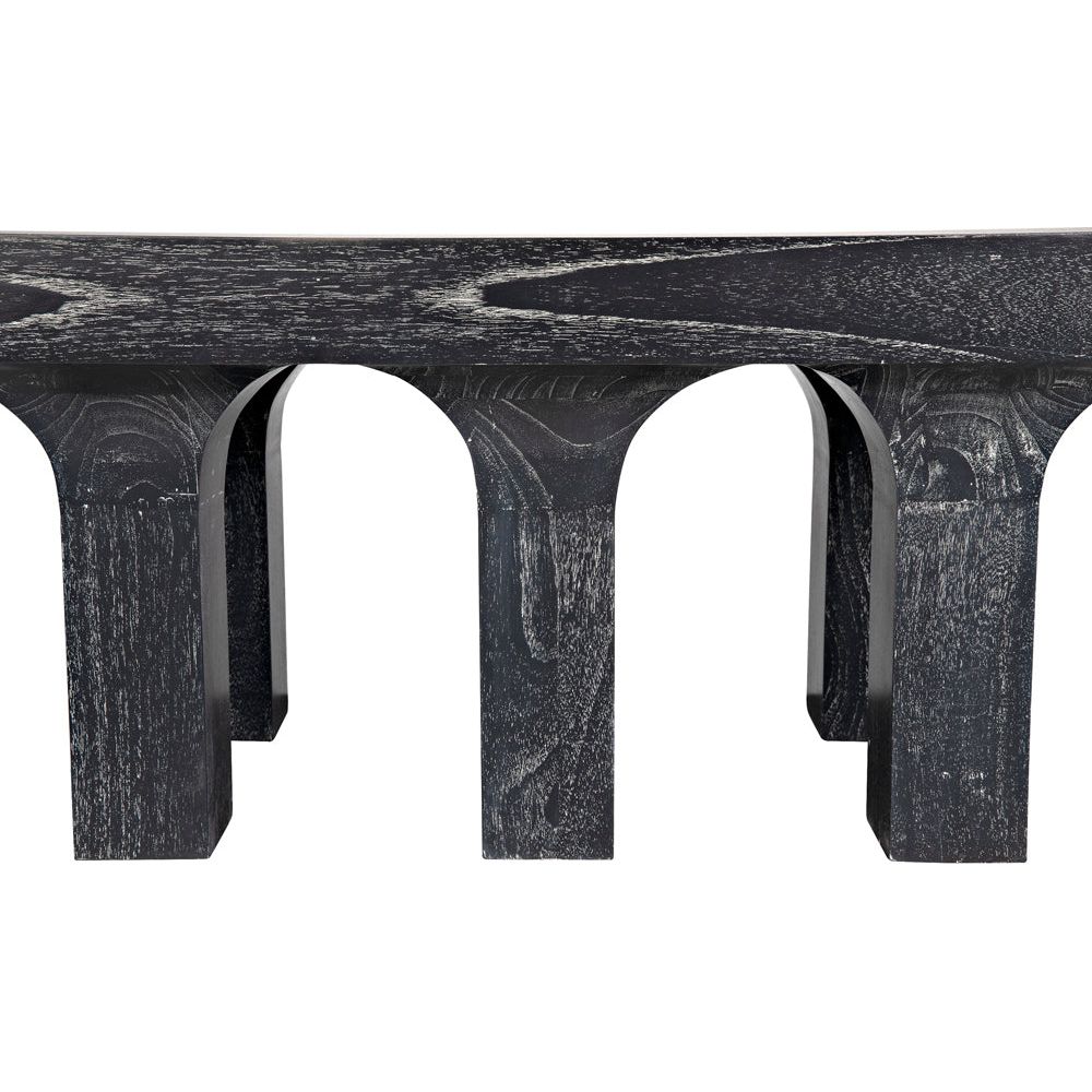 Santos Coffee Table, Cinder Black by NOIR