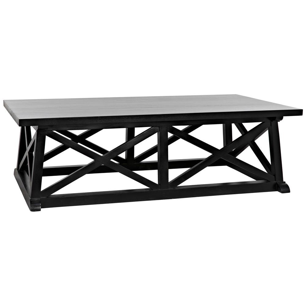 Sutton Coffee Table,Hand Rubbed Black by NOIR