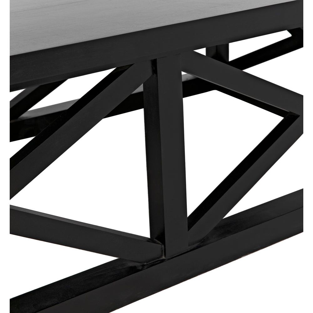 Sutton Coffee Table,Hand Rubbed Black by NOIR