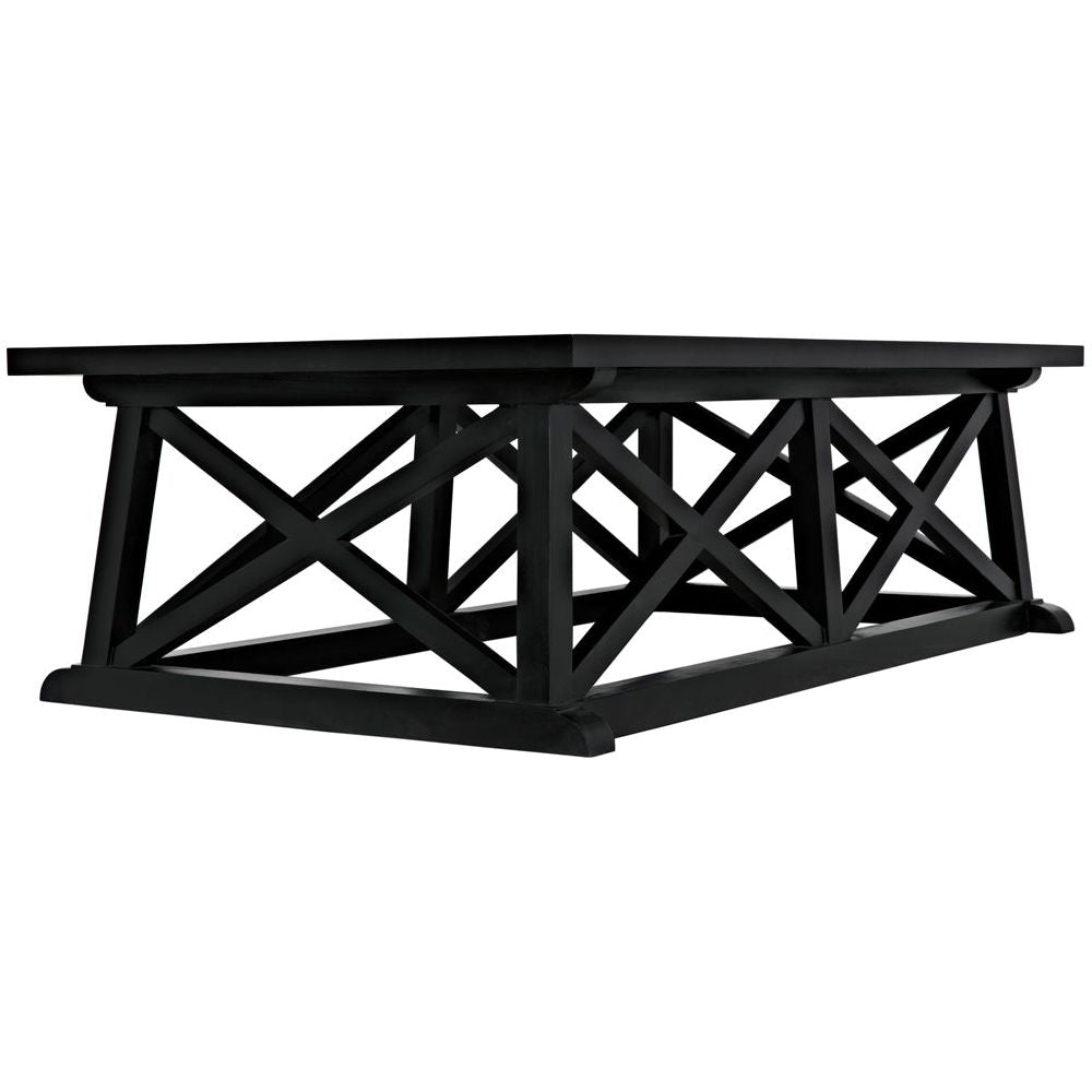 Sutton Coffee Table,Hand Rubbed Black by NOIR
