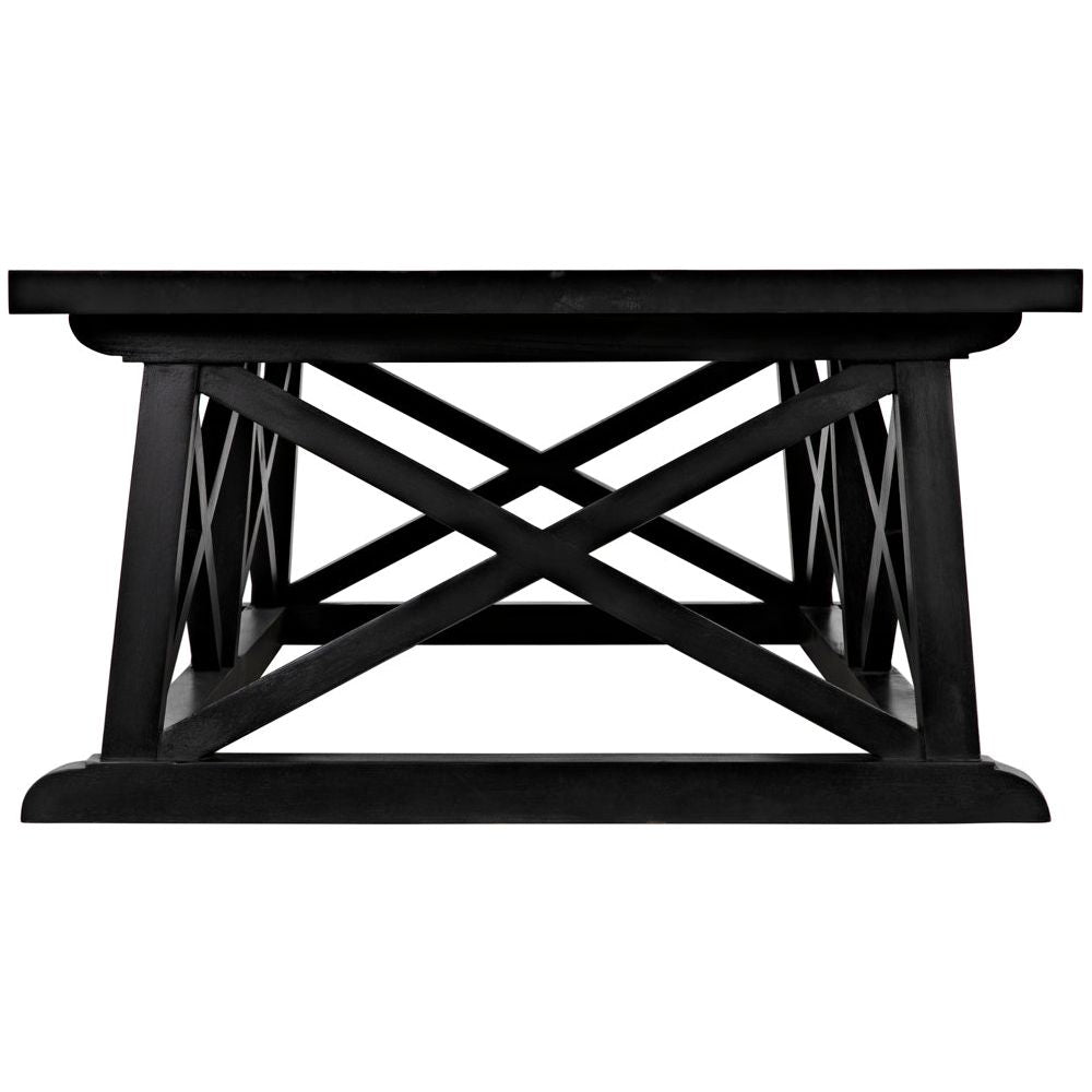 Sutton Coffee Table,Hand Rubbed Black by NOIR